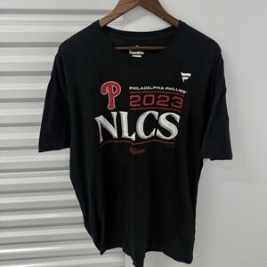 Philadelphia Phillies 2023 NLCS T Shirt Fanatics Mens 2XL Black Playoffs MLB